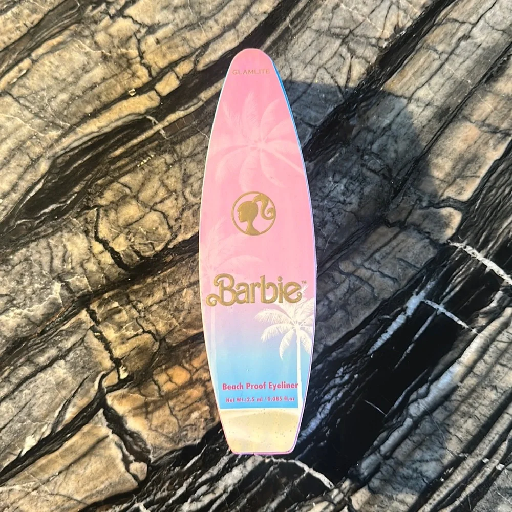 BARBIE X GLAMLITE SURFBOARD EYELINER NEW